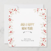 Vakantiereeks Foto Mistletoe Kerstmis Kaart (Achterkant)