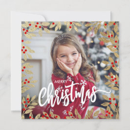 Vakantiereeks Foto Mistletoe Kerstmis Kaart