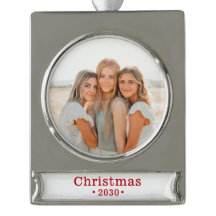 Vakantiereeks Foto Zilver geplaatst banner Ornamen