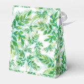 Vakantiereinslag op bladeren bedankdoosjes (Achterkant)