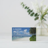 Vakantiereisbureau Tropical Sunshine Visitekaartje (Staand voorkant)