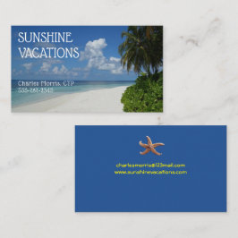 Vakantiereisbureau Tropical Sunshine Visitekaartje