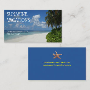 Vakantiereisbureau Tropical Sunshine Visitekaartje