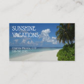 Vakantiereisbureau Tropical Sunshine Visitekaartje (Voorkant)