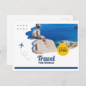 Vakantiereiskaart Feestdagenkaart (Voorkant / Achterkant)