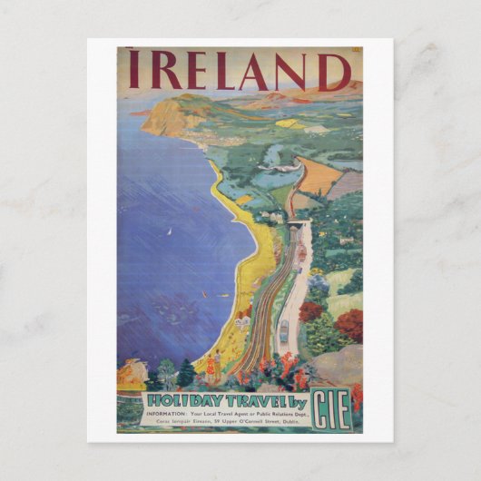vakantiereizen Killiney Bay Ierland Briefkaart (Voorkant)