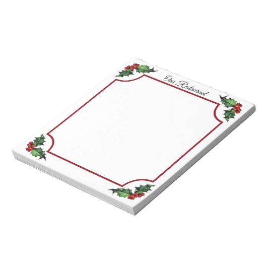 Vakantierestaurant Notitieblok (Linkerzijde)