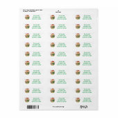 Vakantieretiket Teenslippers Etiket (Full Sheet)