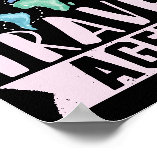 Vakantierreisagent voor de vlucht poster (Hoek)