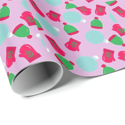 Vakantierverdampingspapier voor winterpatronen cadeaupapier (Rol Hoek)