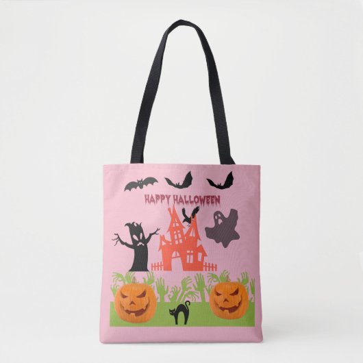 Vakantie's Ghoulish Joy Tote Bag (Voorkant)