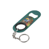 Vakanties Mini Flessenopener (Achterkant Gekanteld)