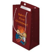 Vakantiescenario: Familie voor de haard Klein Cadeauzakje (Voorkant Gekanteld)