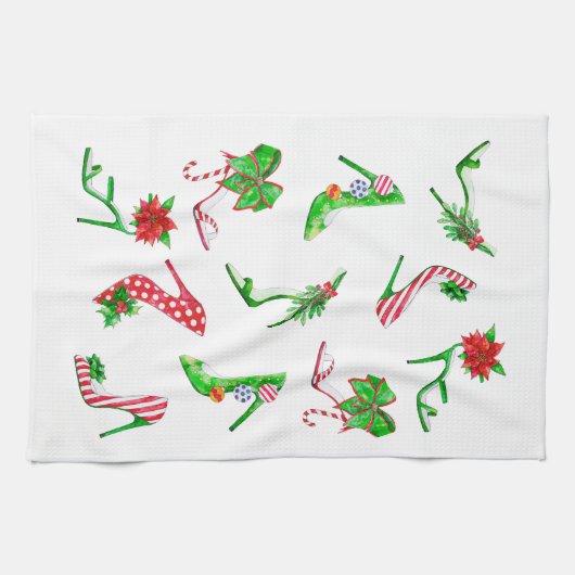 Vakantieschoen keukenhanddoek (Horizontaal)