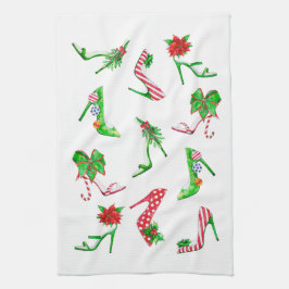 Vakantieschoen keukenhanddoek