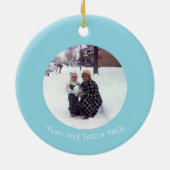 Vakantieseizoen Artistic Candy Cane Keramisch Ornament (Achterkant)