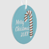 Vakantieseizoen Artistic Candy Cane Ornament (voorkant)