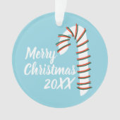 Vakantieseizoen Artistic Candy Cane Ornament (voorkant)