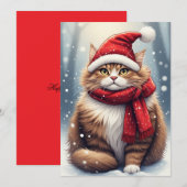 Vakantieseizoen Cat Kaart (Voorkant / Achterkant)