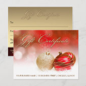 Vakantieseizoen en kerstcadeaubon briefkaart (Voorkant / Achterkant)