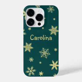 Vakantieseizoen gouden kleurenpatroon iPhone 14 plus hoesje