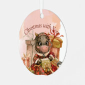 Vakantieseizoen Metalen Ornament (Voorkant links)