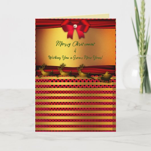 Vakantieseizoen / Nieuwjaar kerstmis Kaart (Voorkant)