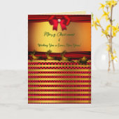 Vakantieseizoen / Nieuwjaar kerstmis Kaart (Gele Bloem)