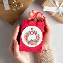 Vakantieseizoen Pink Joy Wreath Botanical Bedankjes Labels