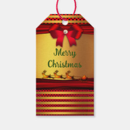 Vakantieseizoen - Vrolijk kerstfeest Cadeaulabel