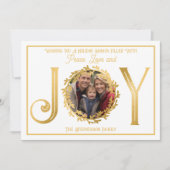 Vakantieseizoen Wens je vrede, liefde en vreugde Feestdagenkaart (Voorkant)