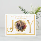 Vakantieseizoen Wens je vrede, liefde en vreugde Feestdagenkaart (Staand voorkant)