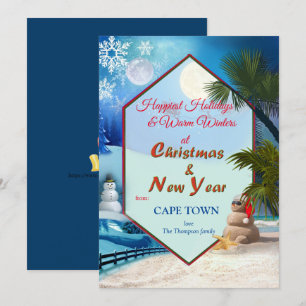 Vakantieseizoenen tijdens de winter en de zomer kaart