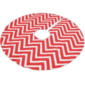 Vakantieseizoensverraad Chevron Pattern Pensed Pol Kerstboom Rok (Gekanteld)