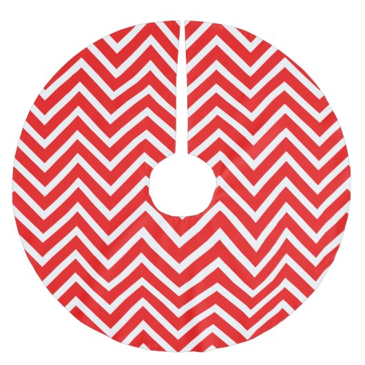 Vakantieseizoensverraad Chevron Pattern Pensed Pol Kerstboom Rok (Voorkant)