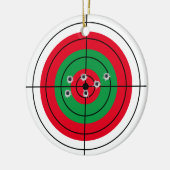 Vakantiesessie doelwit Pistool Shooter Kerstmis Keramisch Ornament (Links)