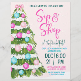 Vakantieslokje en winkel 8.5 x 11 Flyer Briefhoofd