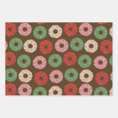 Vakantiesnoepjes Chocolade Donuts Inpakpapier Vel (Voorkant)