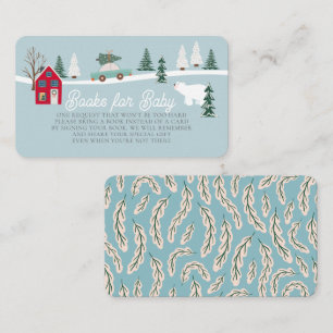 Vakantiestad/dorp Blue Baby shower Boek aanvragen Informatiekaartje