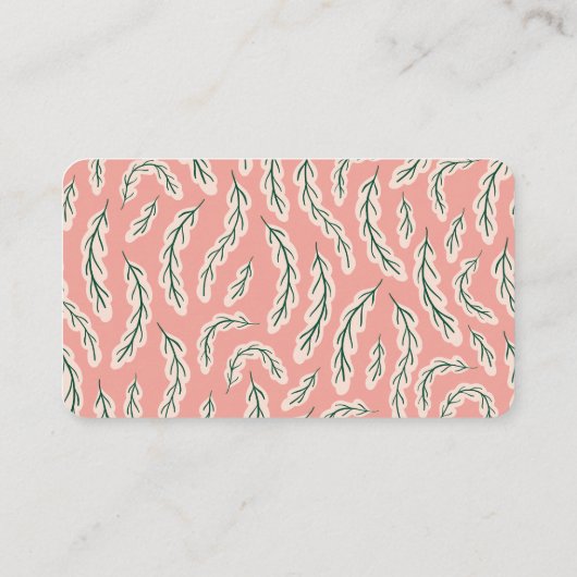 Vakantiestad/dorp Roze Luier Raffle Ticket Informatiekaartje (Achterkant)