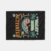 Vakantiestand Geactiveerde Luiaard Hangmat Fleece Deken (Voorkant (Horizontaal))