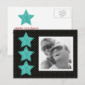 Vakantiestars Foto Briefkaart {zwart} (Voorkant / Achterkant)