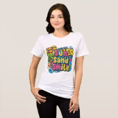Vakantiestemming – Cartoon Dames T-shirt (Voorkant volledig)