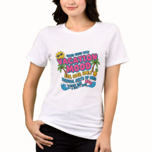 Vakantiestemming – Motiverende zomer typo T-shirt
