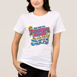 Vakantiestemming – Motiverende zomer typo T-shirt