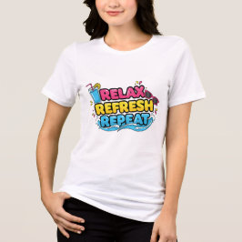 Vakantiestemming – Ontspan, verfris, herhaal T-shi Tri-Blend Shirt