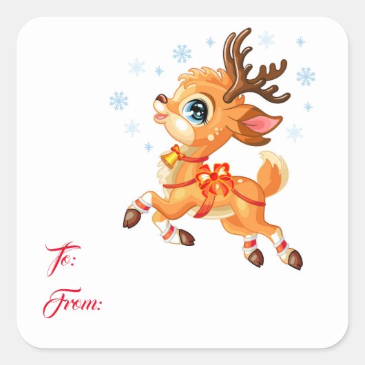 Vakantiestickers Vierkante Sticker (Voorkant)
