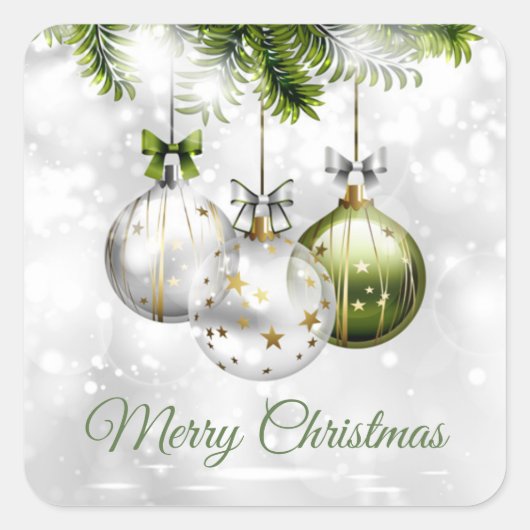 Vakantiestickers Vierkante Sticker (Voorkant)