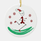 Vakantiestiepunter - voor- en achterkant keramisch ornament (Voorkant)