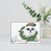 Vakantiestische sluiting | Paspoortspleet Briefkaart (Staand voorkant)